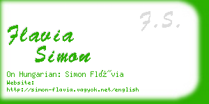 flavia simon business card